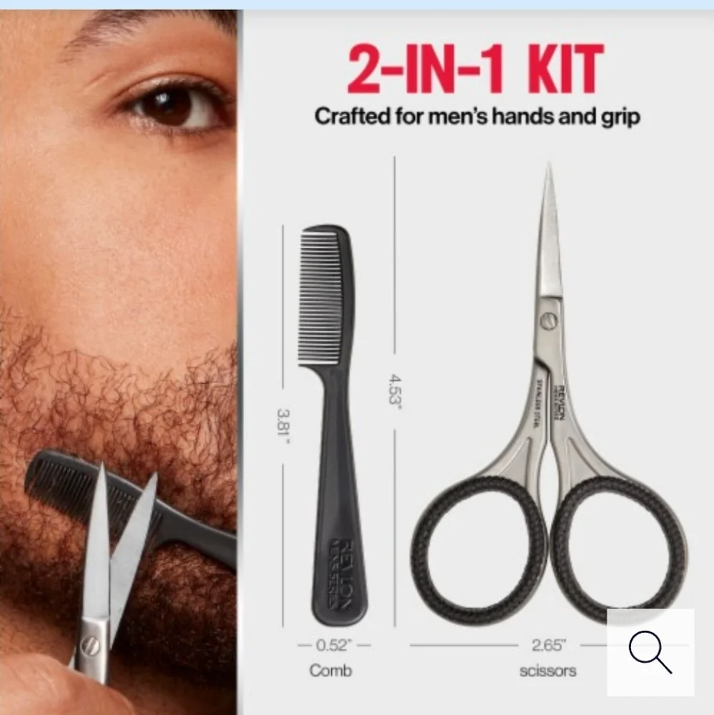Revlon Men's Series Scissors and Isaac Mizrahi Cuticle Nipper Set